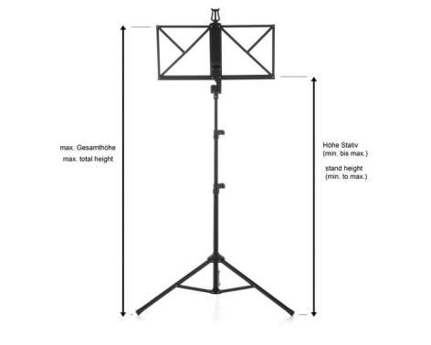 K&M 10065 Music Stand Black