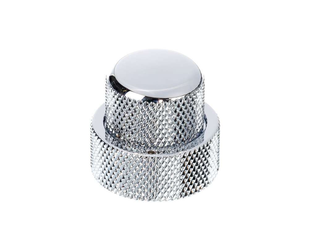 Allparts Stacked Pot Knob Set Chrome