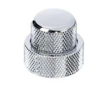 Allparts Stacked Pot Knob Set Chrome