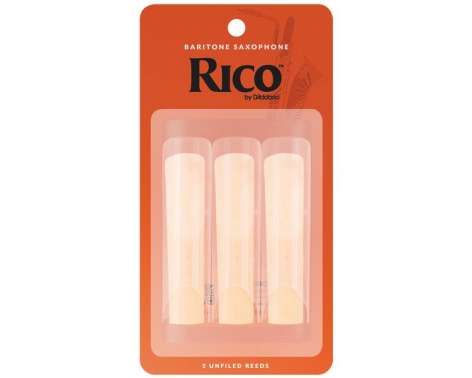 DAddario Woodwinds Rico Baritone Sax 2.5 3-Pack