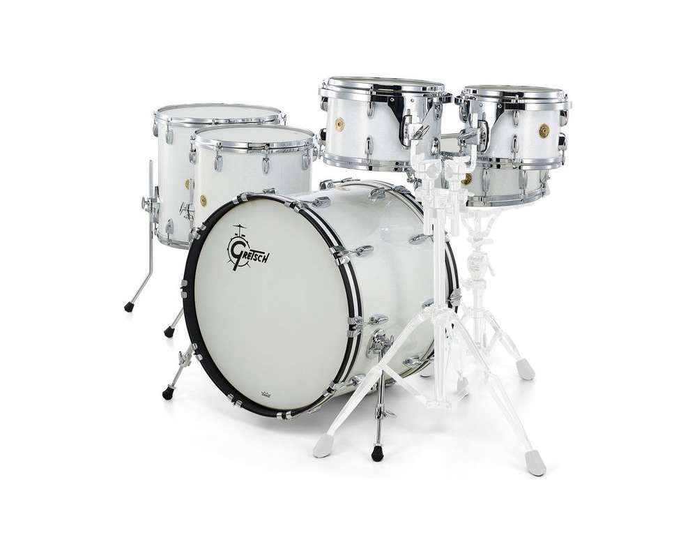 Gretsch Drums US Custom Rock Set White Glass