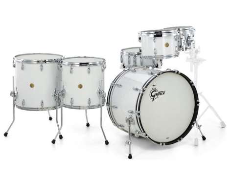 Gretsch Drums US Custom Rock Set White Glass