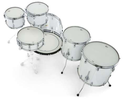 Gretsch Drums US Custom Rock Set White Glass