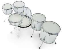 Gretsch Drums US Custom Rock Set White Glass