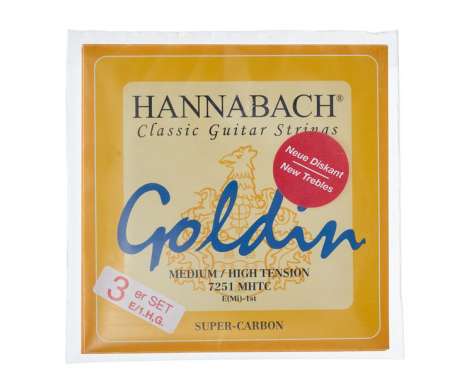 Hannabach Goldin Super Carbon Treble Set