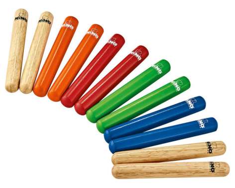 Nino Coloured Claves Set 6pc