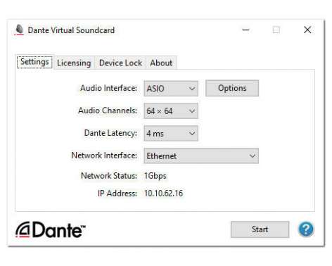 Dante Virtual Soundcard