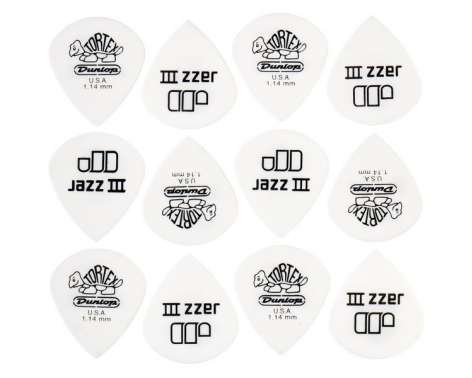 Dunlop Tortex Jazz III White 1,14