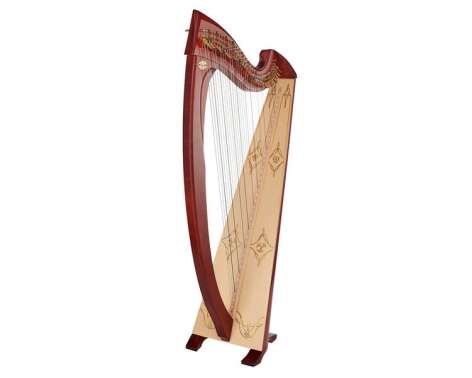 Salvi Una Deluxe Lever Harp Mahogany