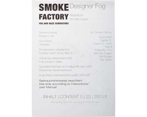 Smoke Factory Designer Fog 5 Liter