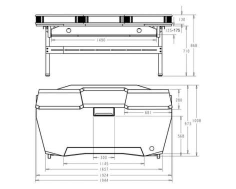 Studio Desk Orbit Platform All Black