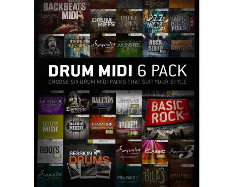 Toontrack Drum Midi 6 Pack