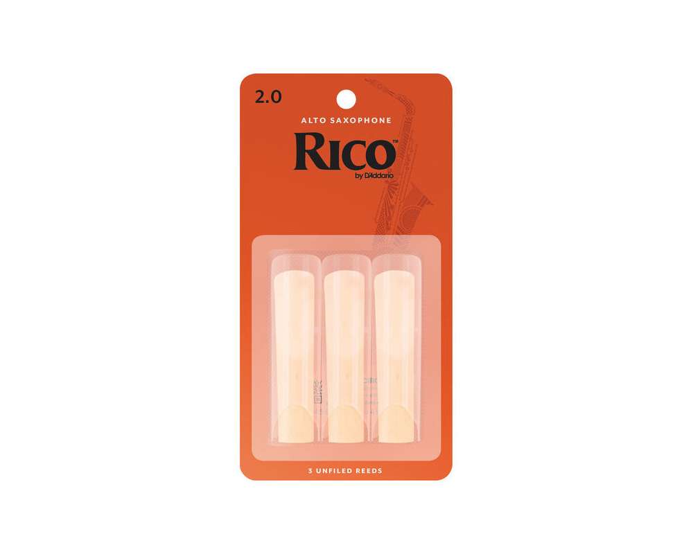 DAddario Woodwinds Rico Alto Sax 2.0 - 3-Pack