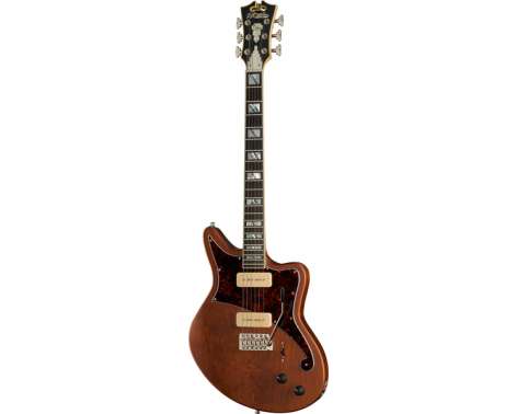 DAngelico DLX Bedford SH Matte Walnut