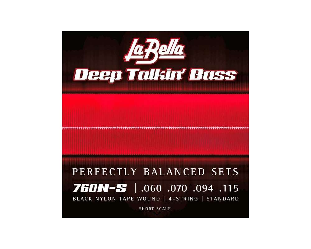 La Bella 760N-S Black Nylon Tape