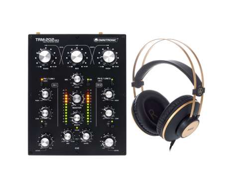 Omnitronic TRM-202 MK3 HP Bundle