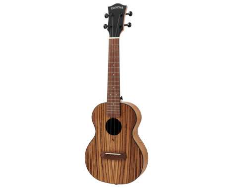 Cascha Concert Ukulele Zebra Wood