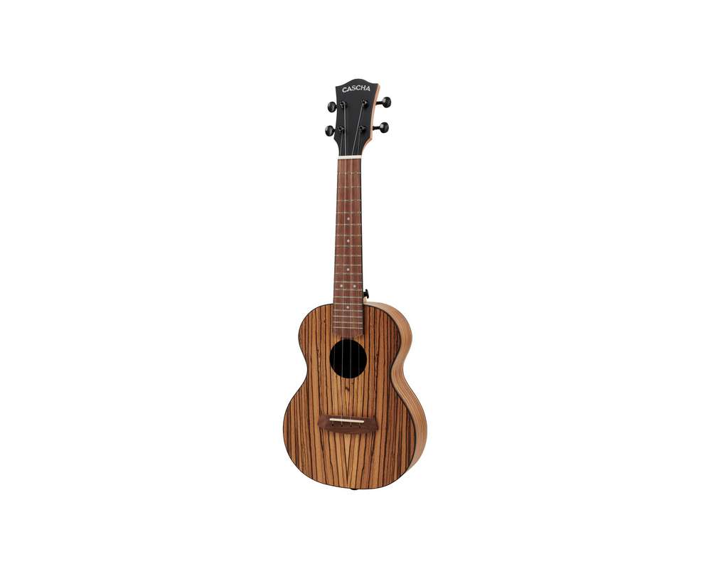 Cascha Concert Ukulele Zebra Wood