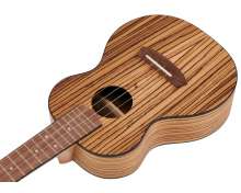 Cascha Concert Ukulele Zebra Wood