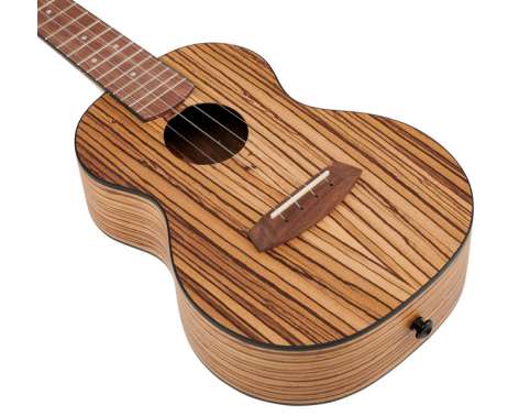 Cascha Concert Ukulele Zebra Wood