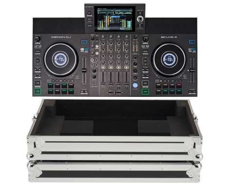 Denon DJ SC Live 4 Magma Case Bundle