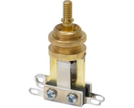 Switchcraft Short Toggle Switch Brass