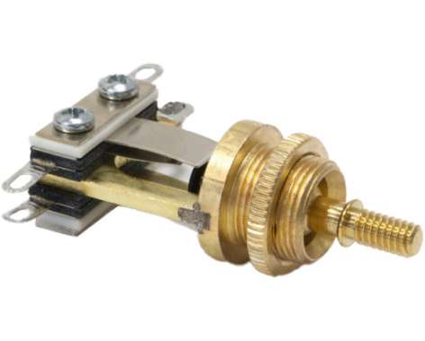 Switchcraft Short Toggle Switch Brass