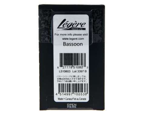 Legere Bassoon Reed Medium-Hard