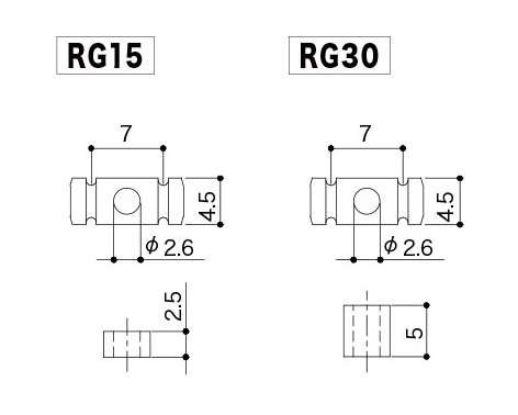 Gotoh RG15/RG30 String retainer CB