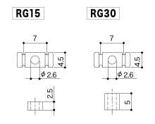 Gotoh RG15/RG30 String retainer CB