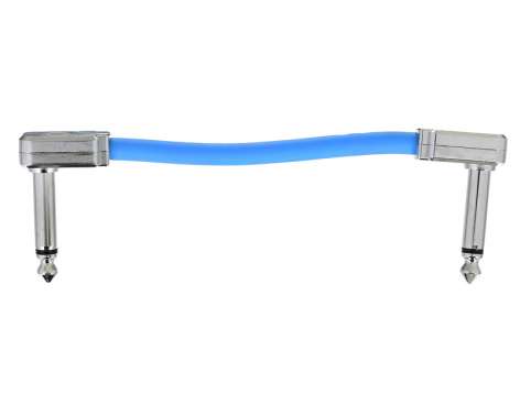 Ernie Ball Flat Patch Cable 3" blue