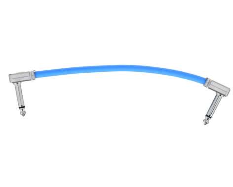 Ernie Ball Flat Patch Cable 6" blue