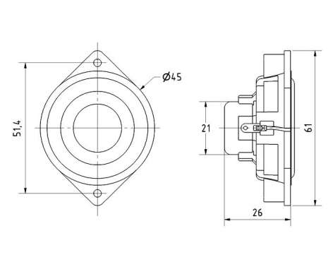 Visaton BF 45 / 4 Ohm