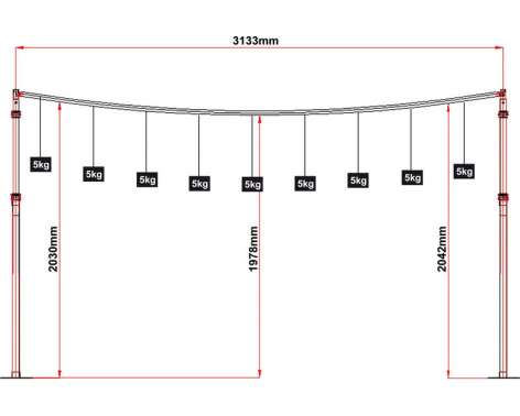 Global Truss CC50201 Tele. Crossbar 1,3-2,1