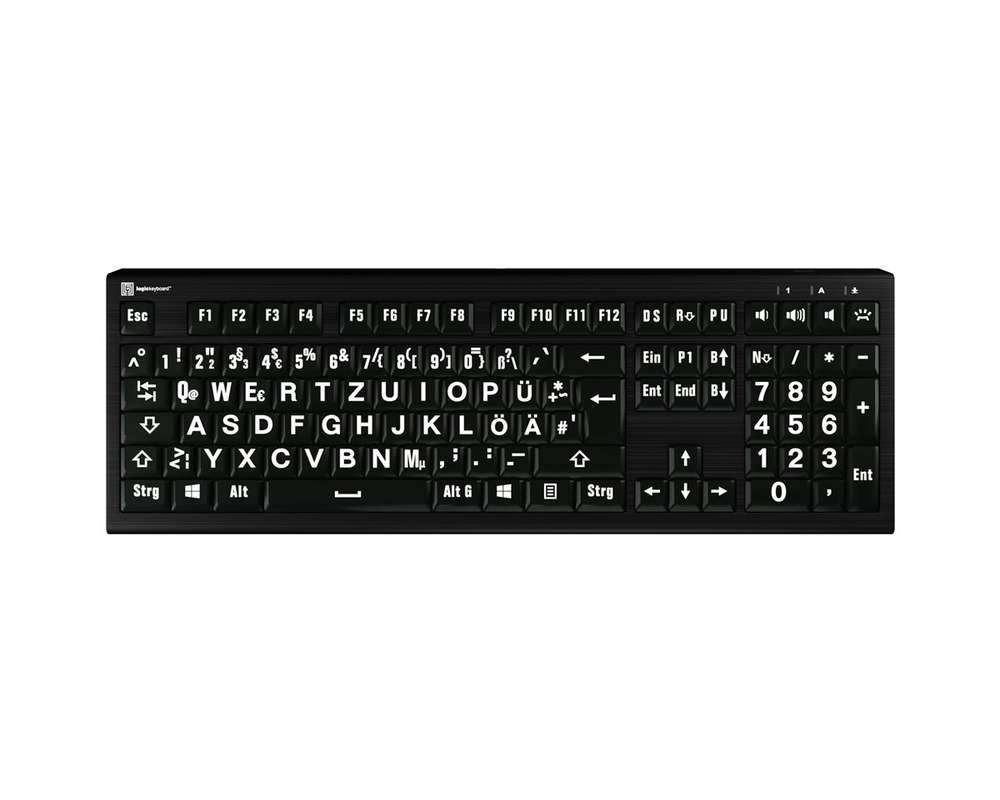 Logickeyboard Astra 2 Large Print PC DE