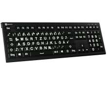 Logickeyboard Astra 2 Large Print PC DE