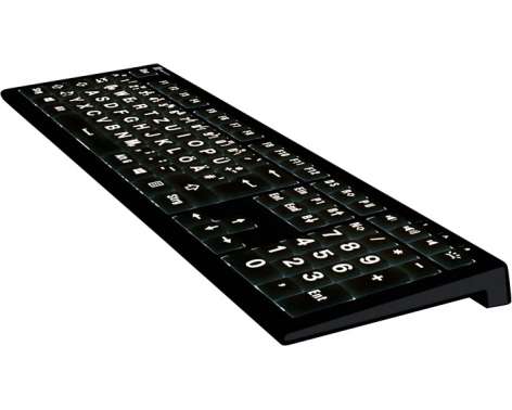 Logickeyboard Astra 2 Large Print PC DE